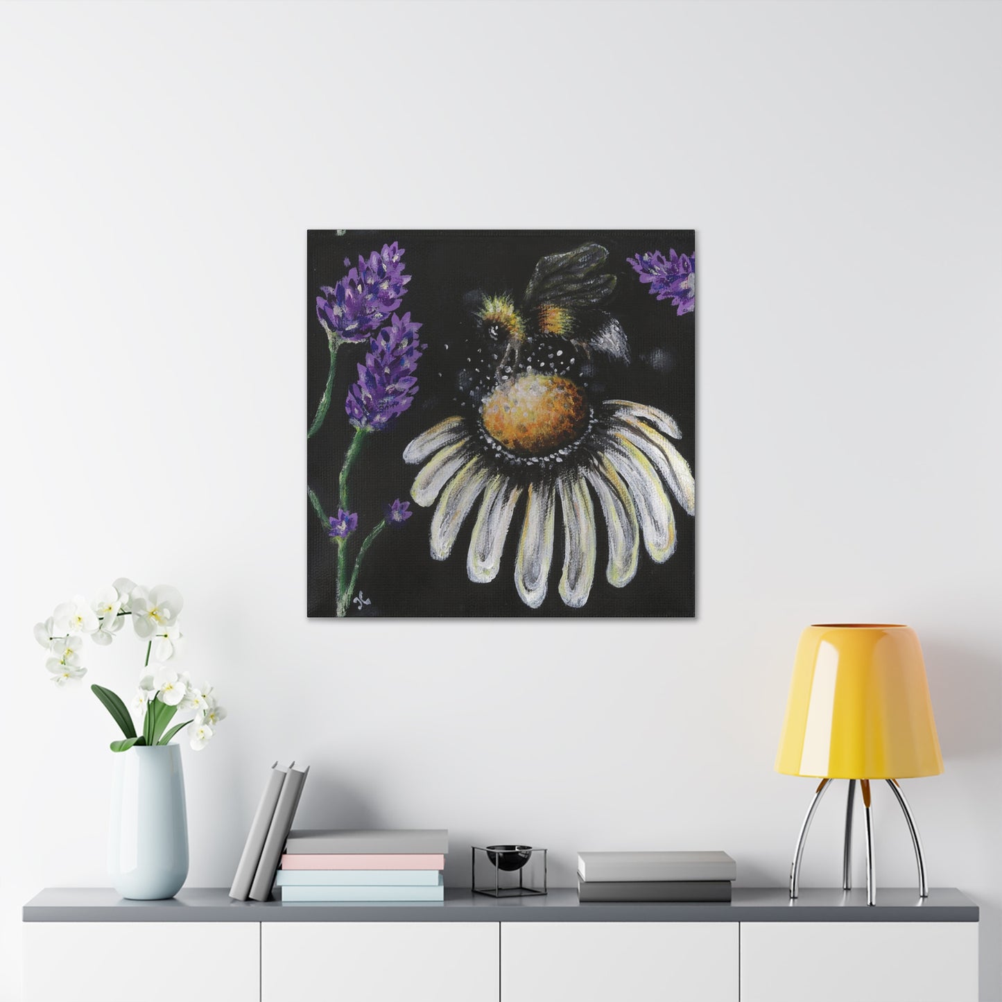 Excited Bee Canvas Gallery Wraps Joyful Bee Series