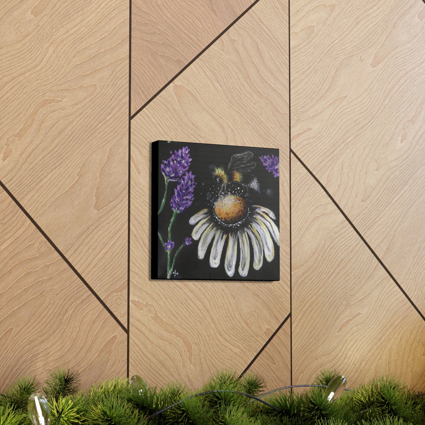 Excited Bee Canvas Gallery Wraps Joyful Bee Series