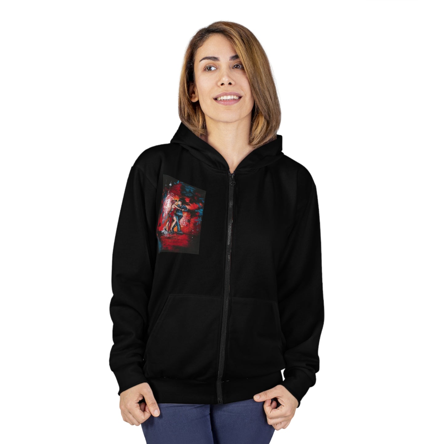 The Passionate Dance Unisex Zip Hoodie (AOP)