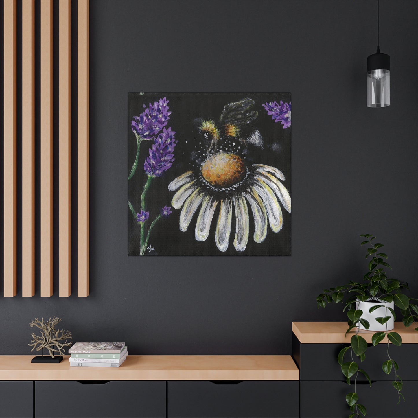 Excited Bee Canvas Gallery Wraps Joyful Bee Series