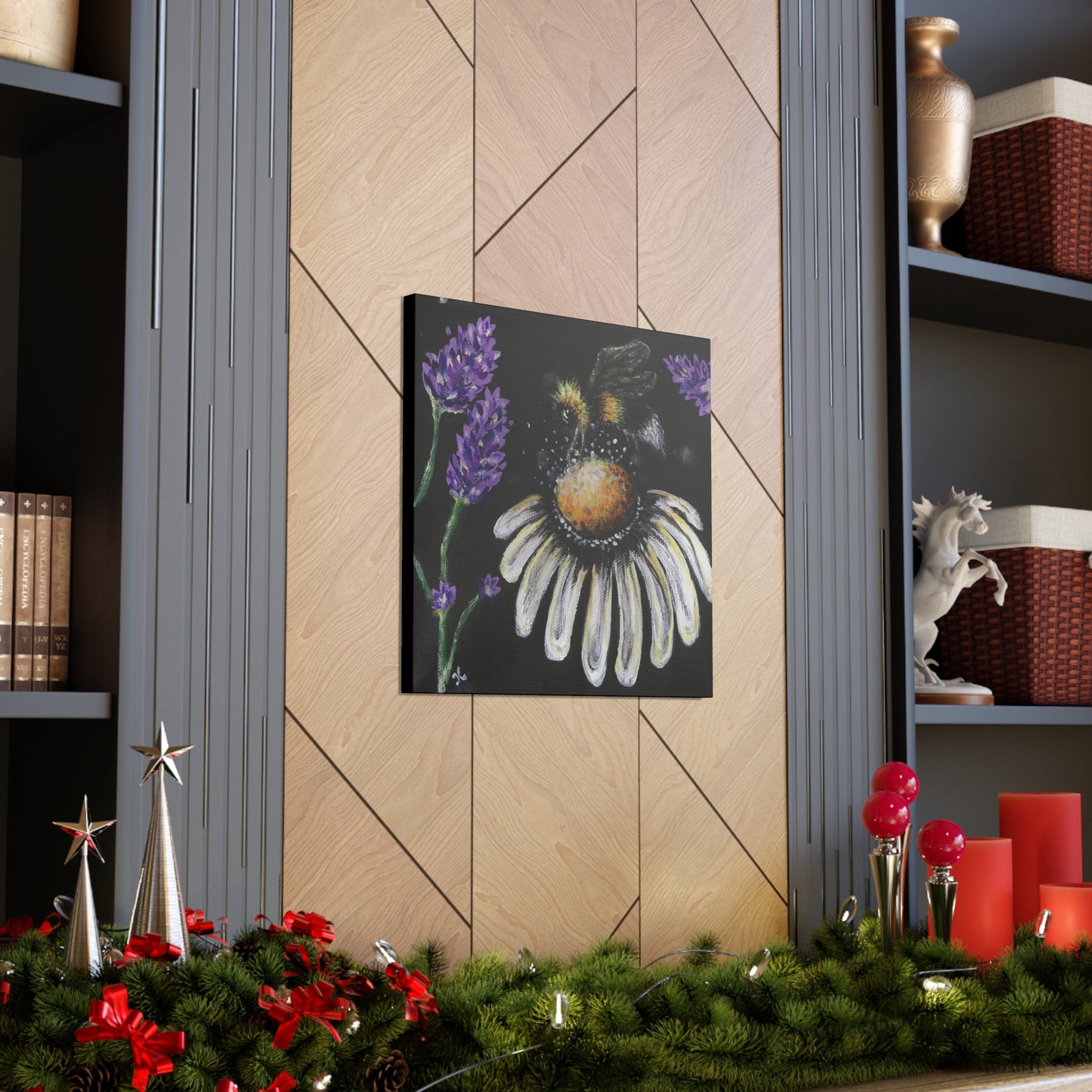 Excited Bee Canvas Gallery Wraps Joyful Bee Series