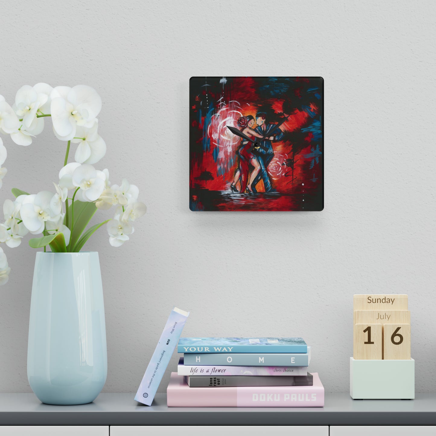 The Passionate Dance Acrylic Wall Clock