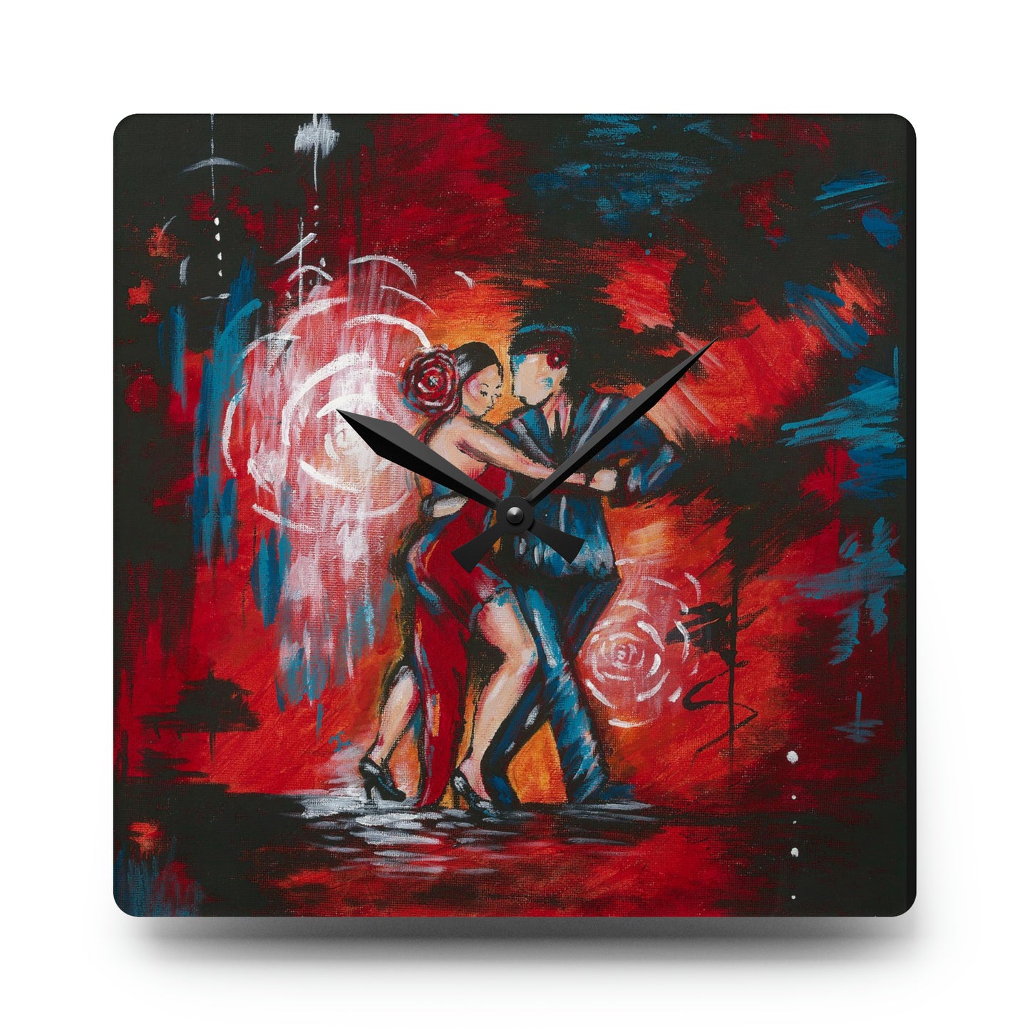 The Passionate Dance Acrylic Wall Clock