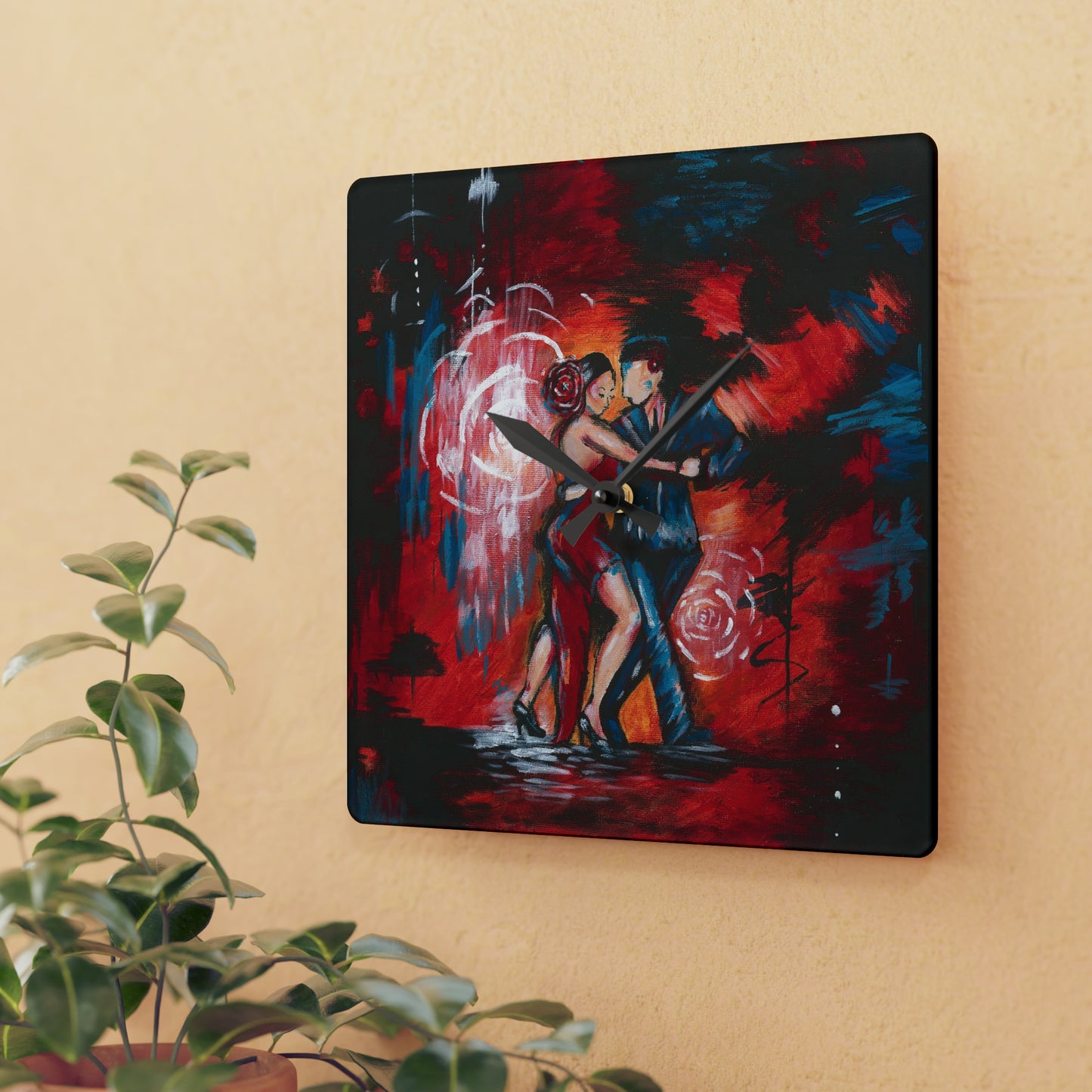 The Passionate Dance Acrylic Wall Clock