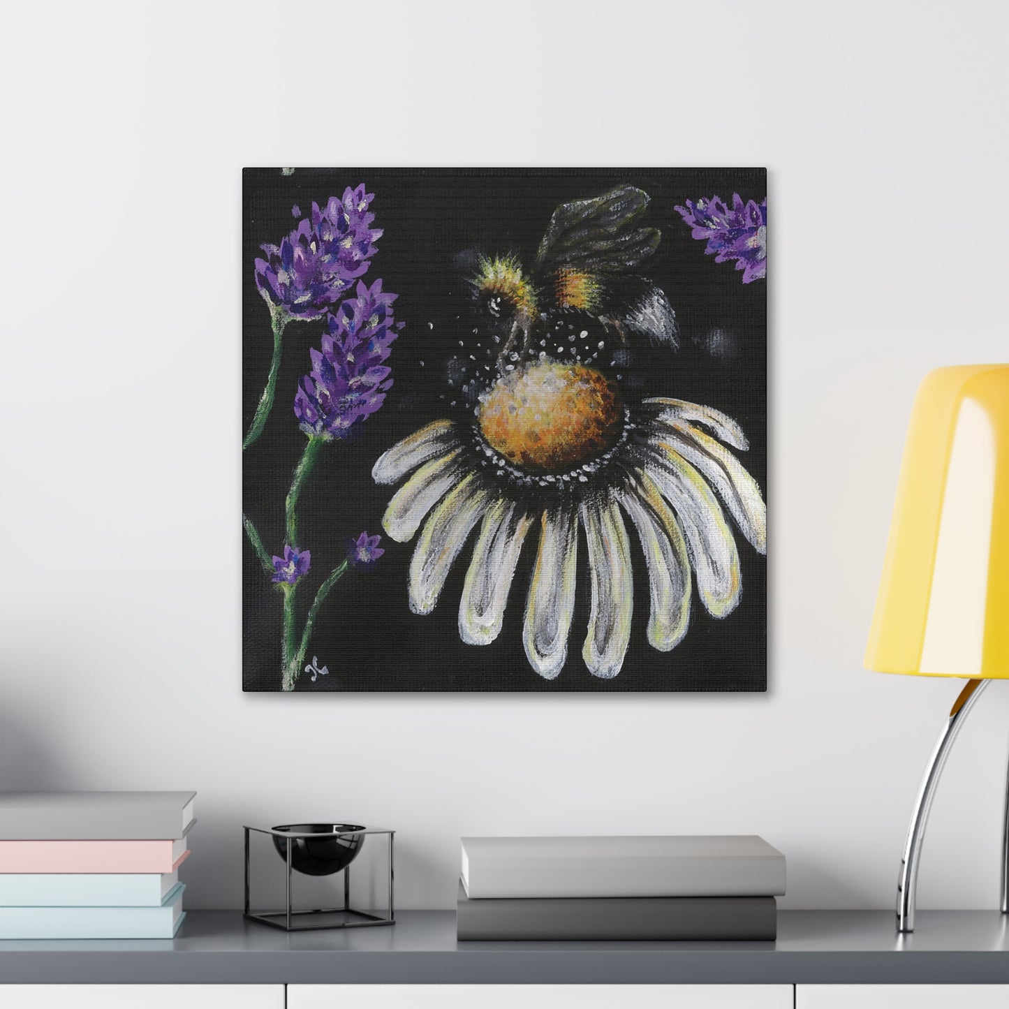 Excited Bee Canvas Gallery Wraps Joyful Bee Series