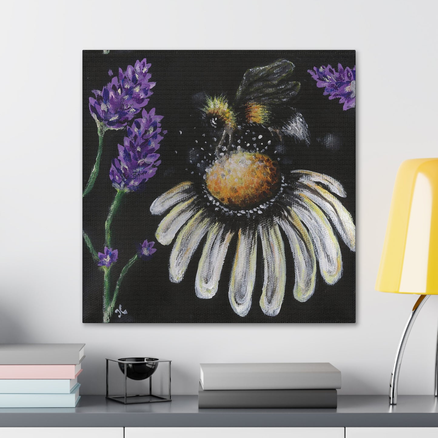 Excited Bee Canvas Gallery Wraps Joyful Bee Series
