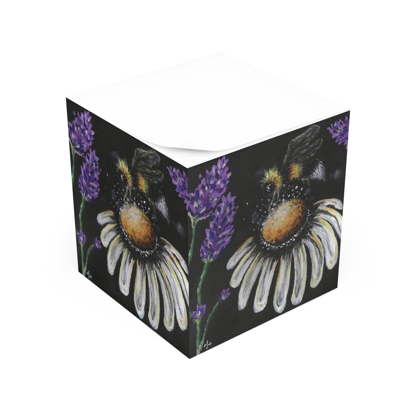 Excited Bee Note Cube Joyful Bee Series