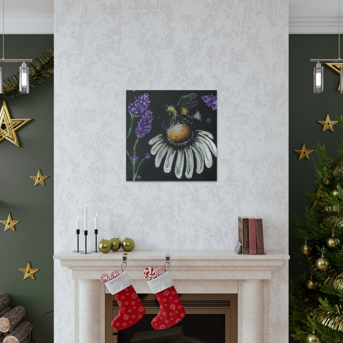 Excited Bee Canvas Gallery Wraps Joyful Bee Series