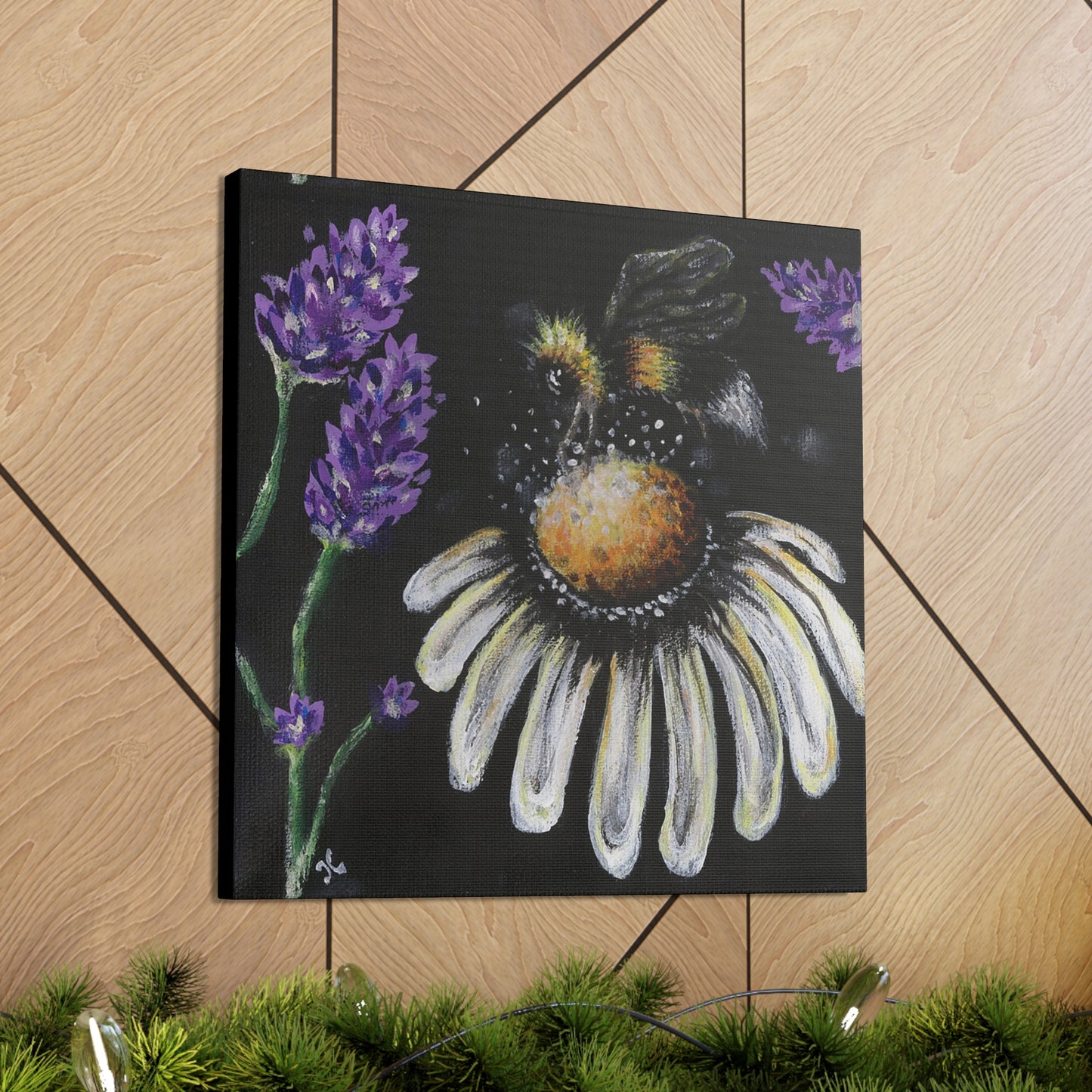 Excited Bee Canvas Gallery Wraps Joyful Bee Series