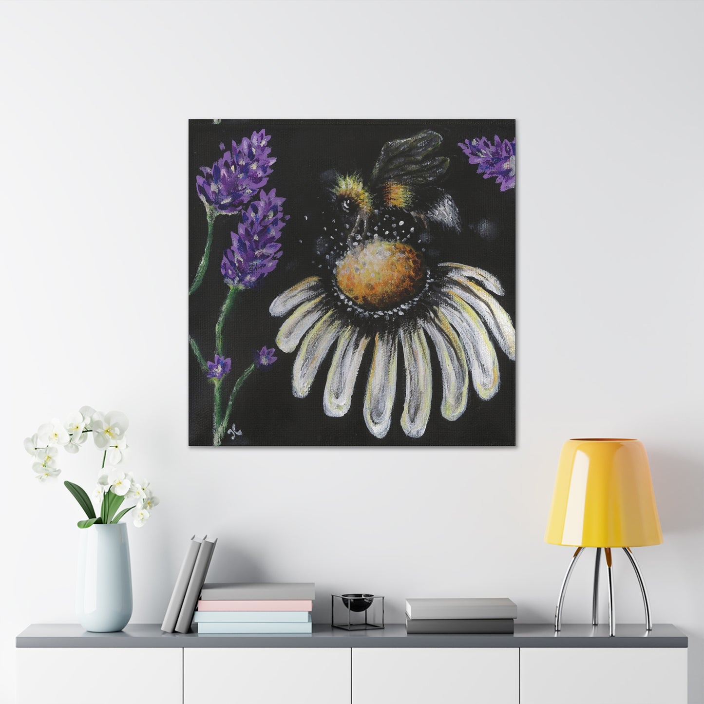 Excited Bee Canvas Gallery Wraps Joyful Bee Series
