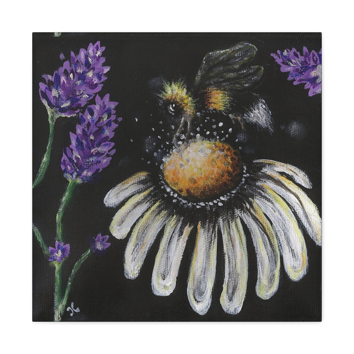 Excited Bee Canvas Gallery Wraps Joyful Bee Series