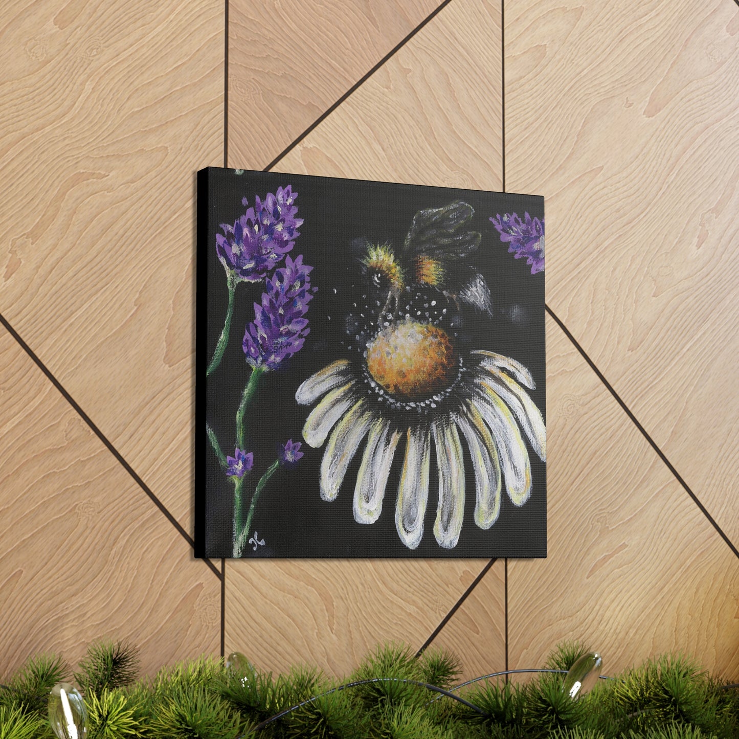 Excited Bee Canvas Gallery Wraps Joyful Bee Series