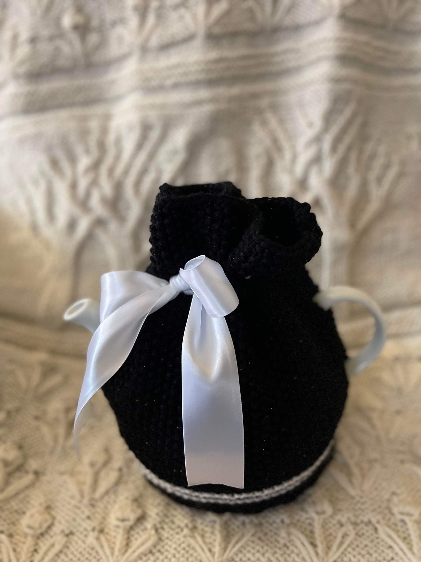 Tea Pot Cozy Black and White Dress