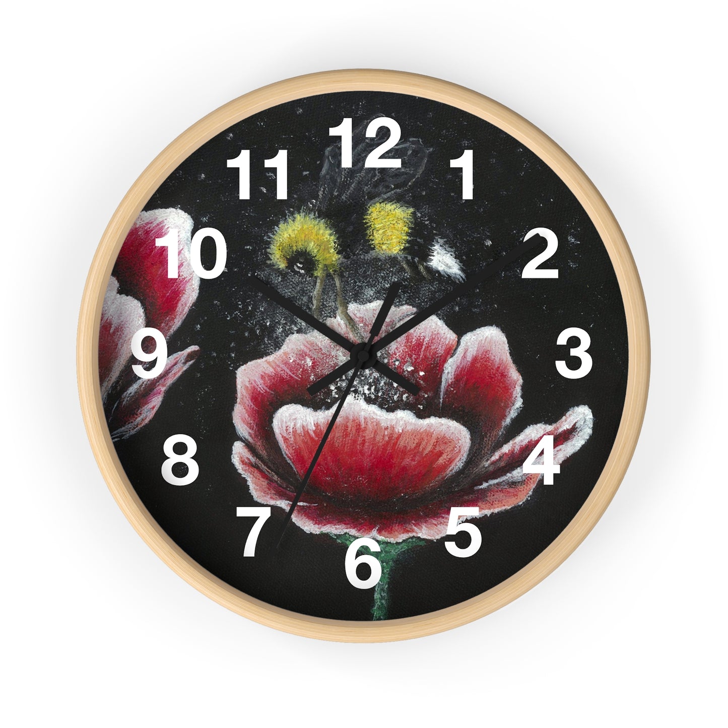 Happy Bee Wall Clock from the Joyful Bee Series