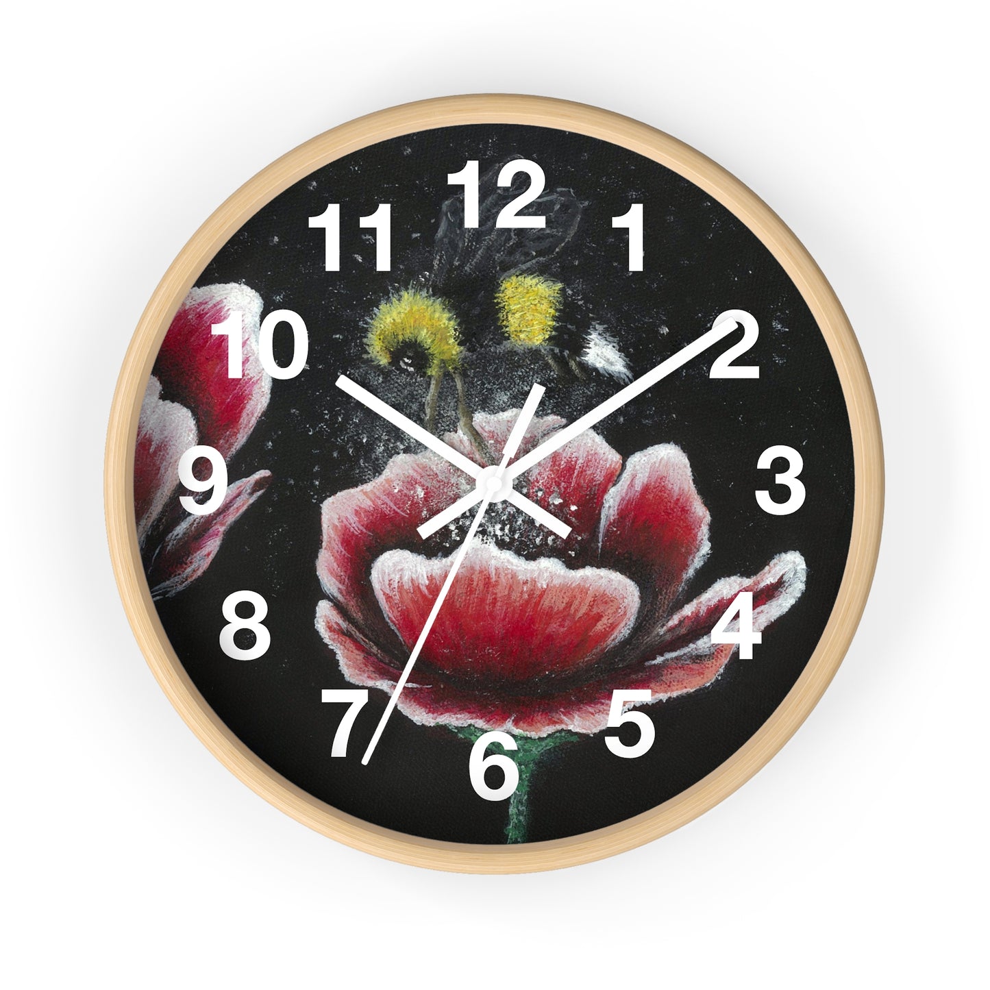 Happy Bee Wall Clock from the Joyful Bee Series