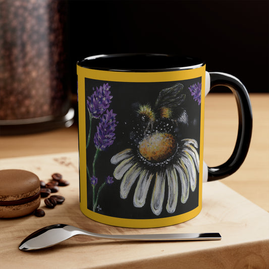 Excited Bee Coffee Mug, 11oz Joyfull Bee Series
