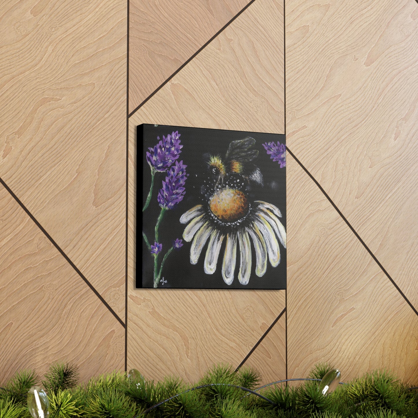 Excited Bee Canvas Gallery Wraps Joyful Bee Series