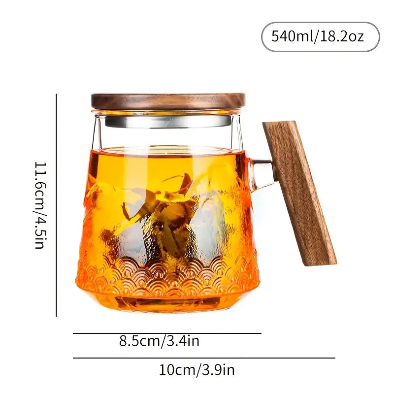 18.02 oz Tea Cup with Lid and Filter