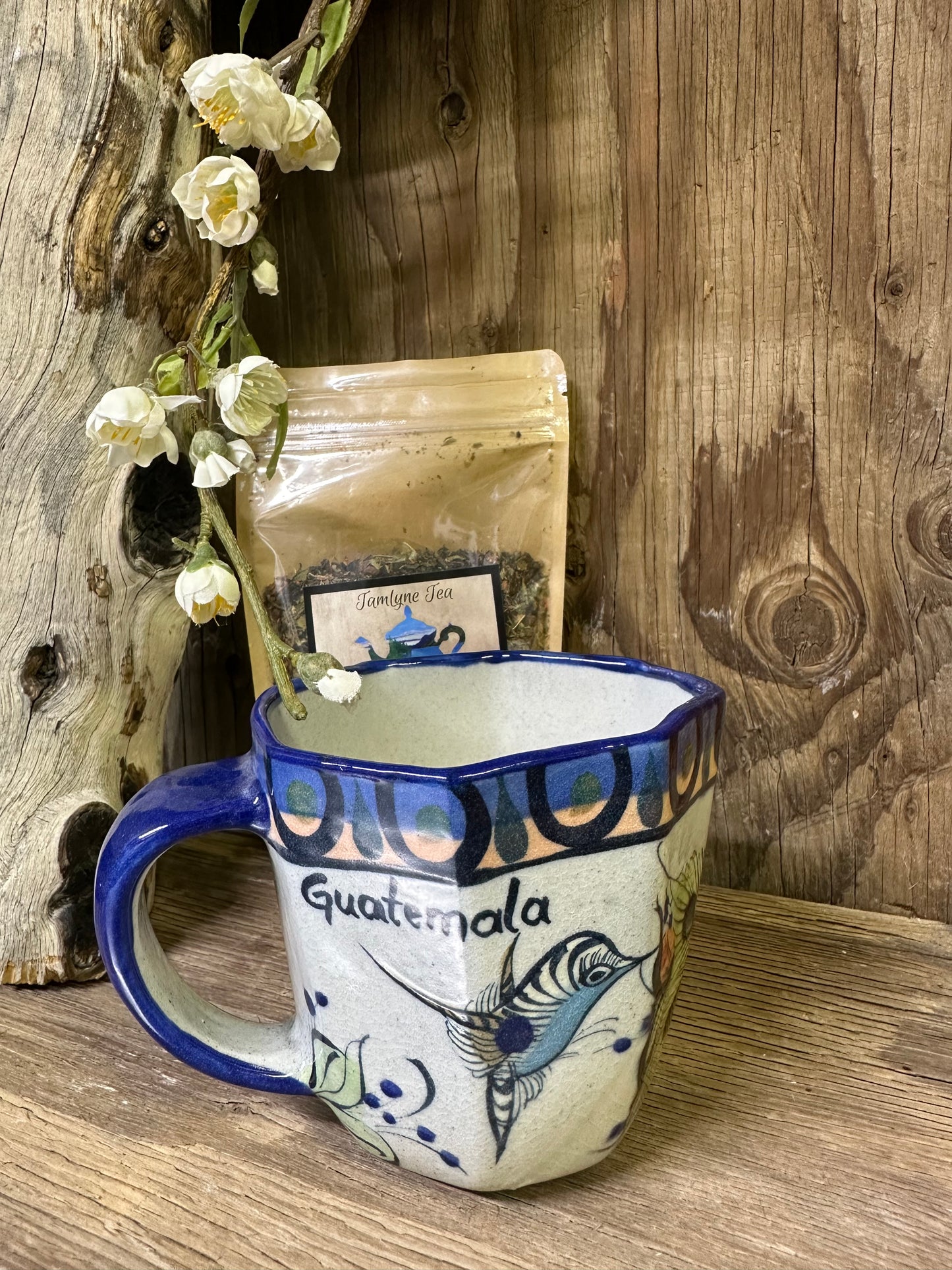 Guatemala Large Hexagon Hummingbird Coffee Cup