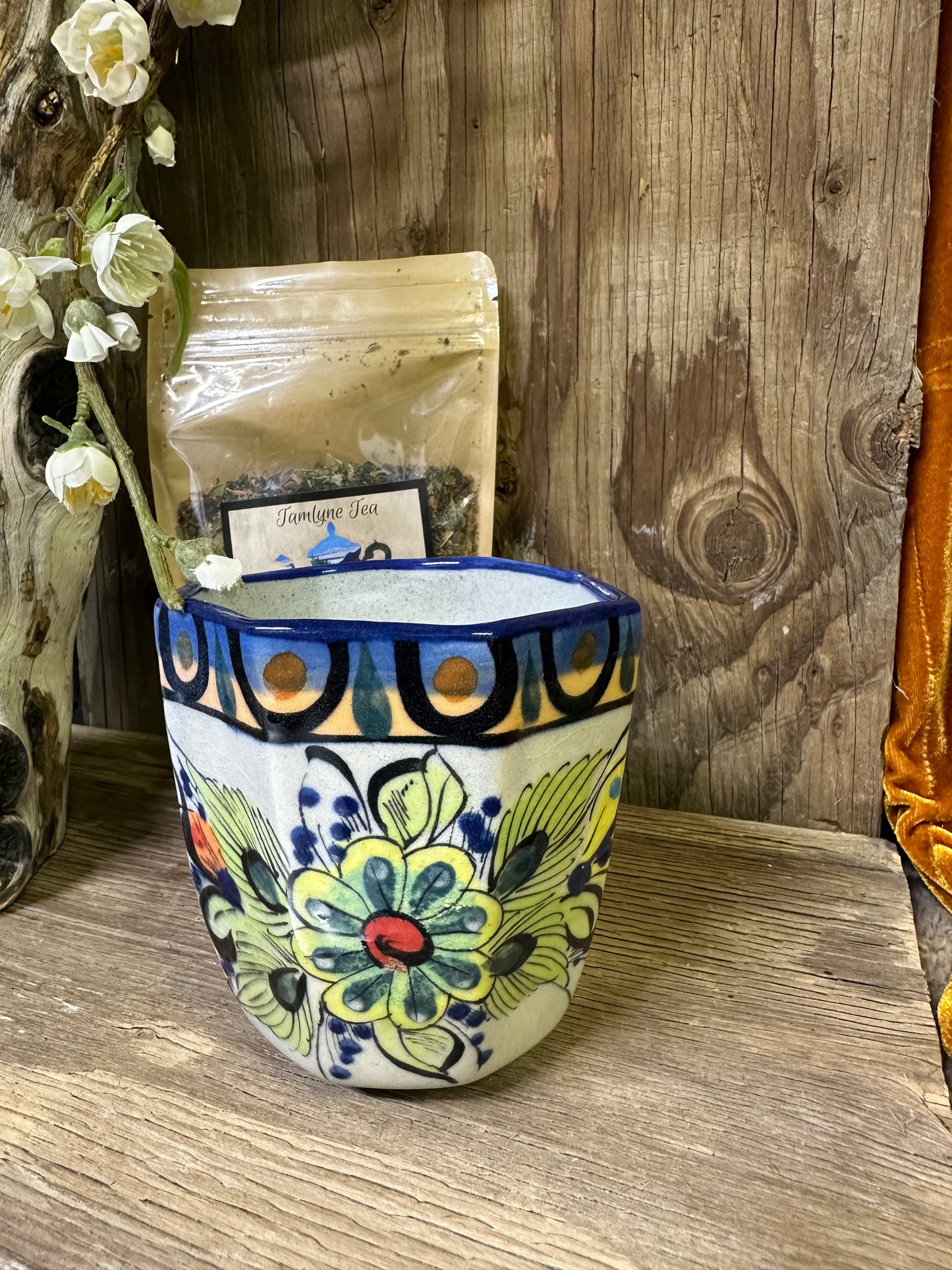 Guatemala Large Hexagon Hummingbird Coffee Cup