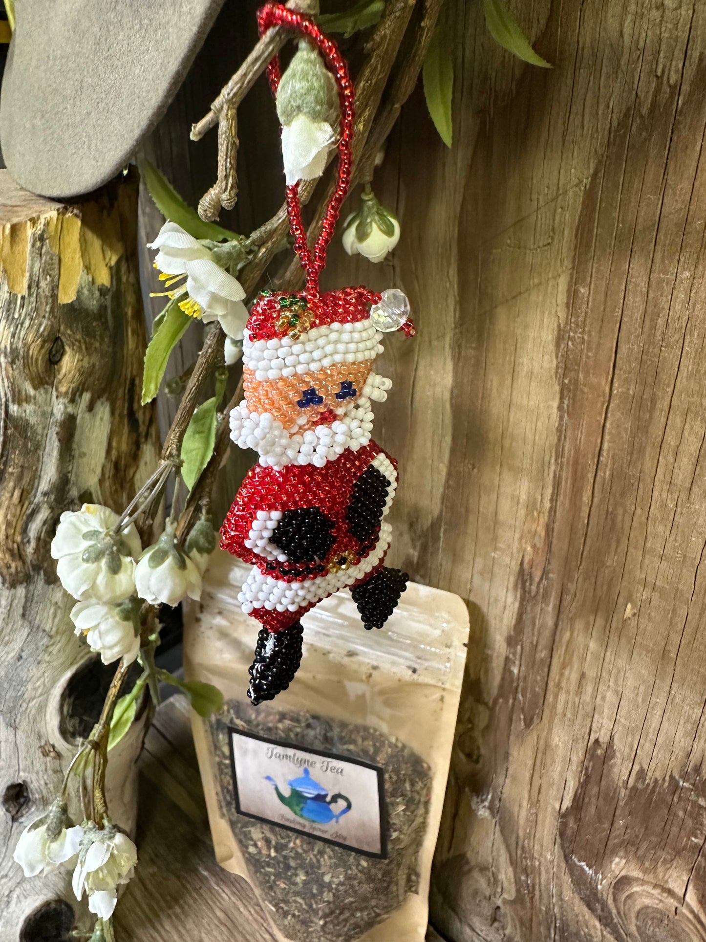 Guatemala Beaded Santa