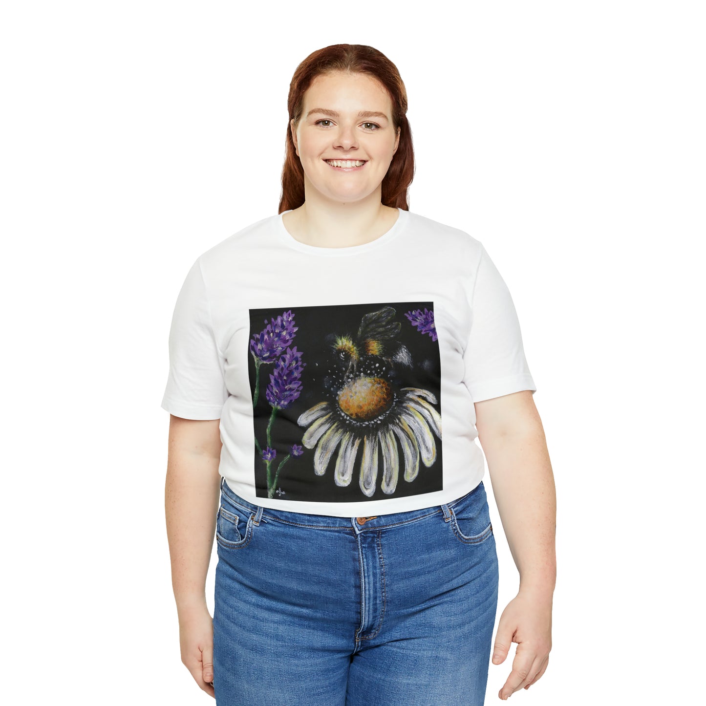 Excited Bee Unisex Jersey Short Sleeve Tee Joyful Bee Series