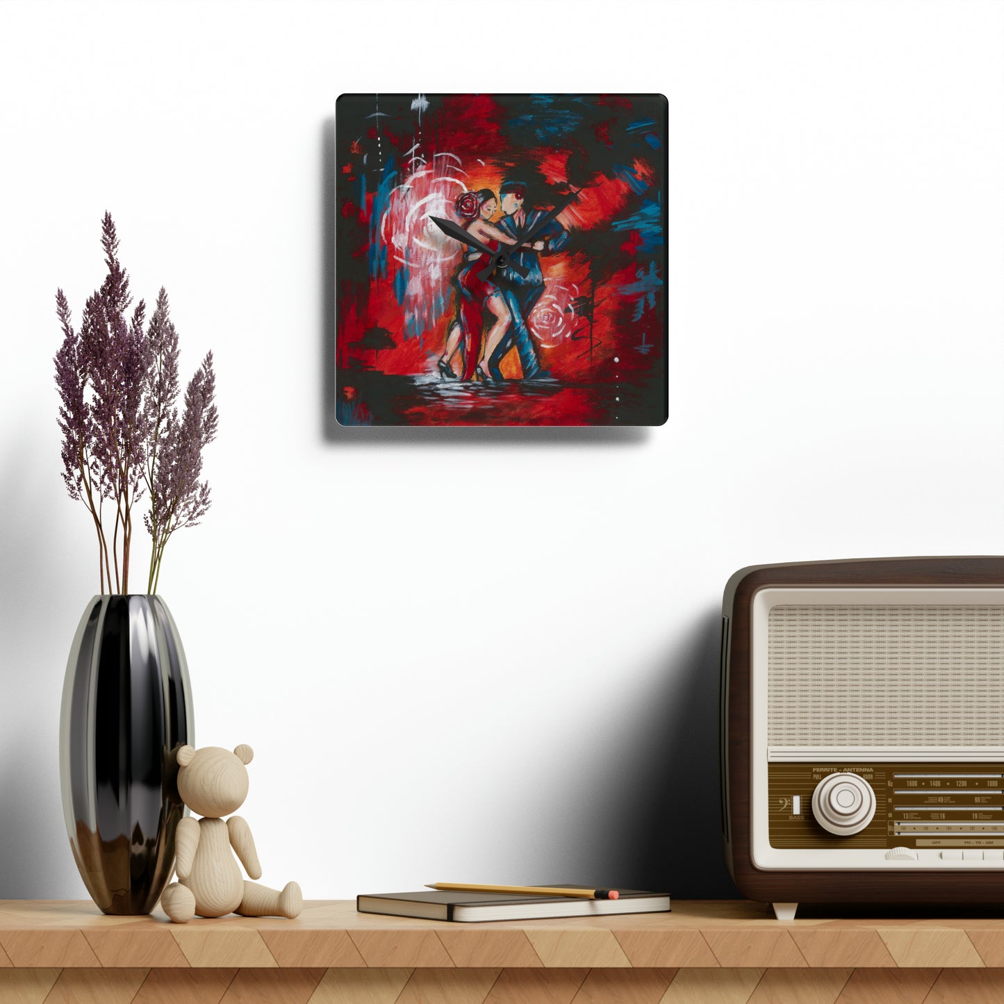 The Passionate Dance Acrylic Wall Clock