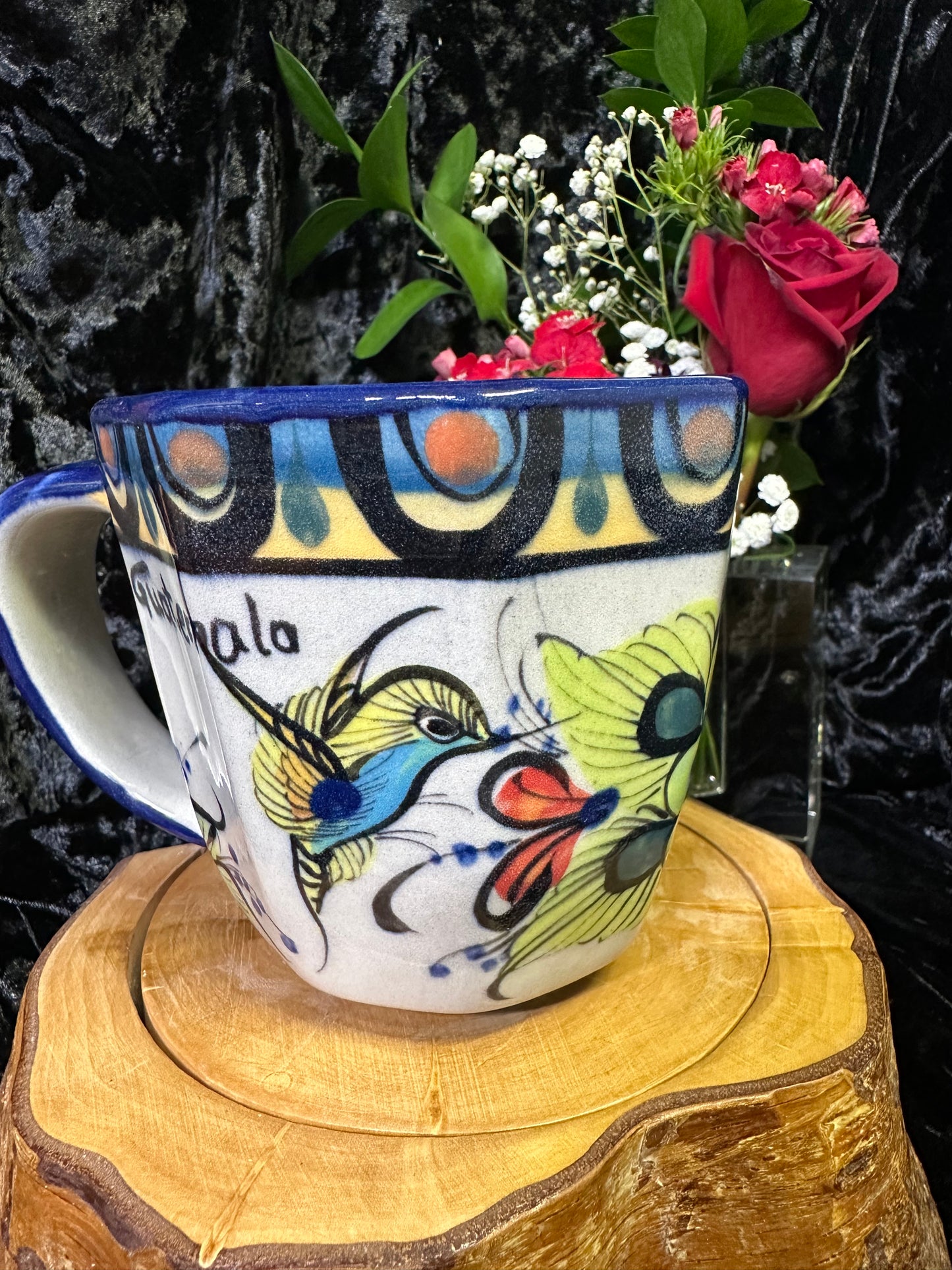 Guatemala Large Hexagon Hummingbird Coffee Cup