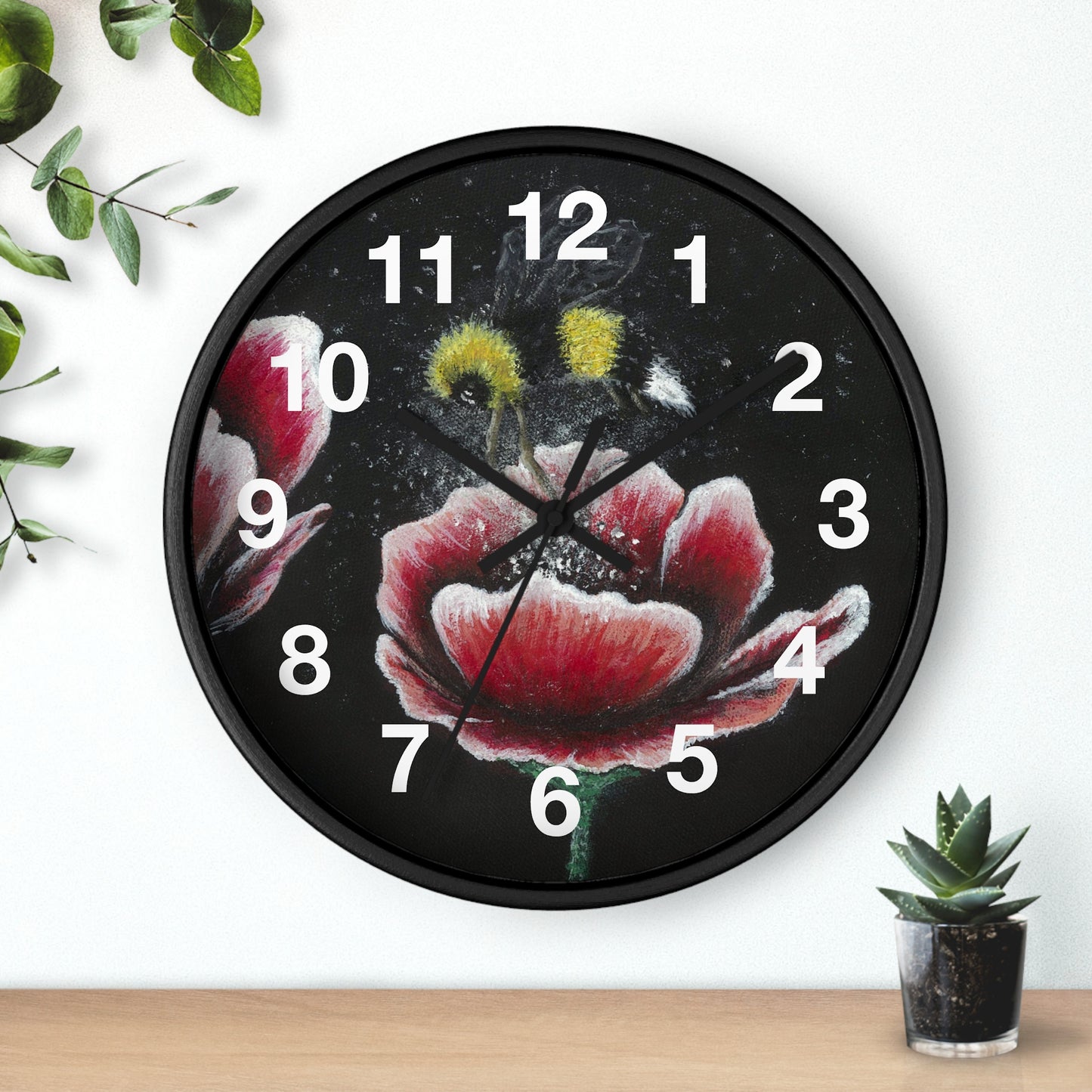 Happy Bee Wall Clock from the Joyful Bee Series