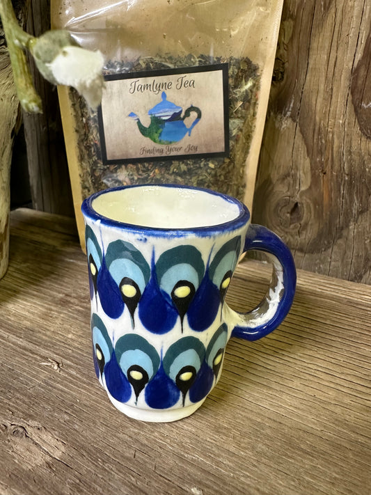 Guatemala Small Tea Cup Peacock design