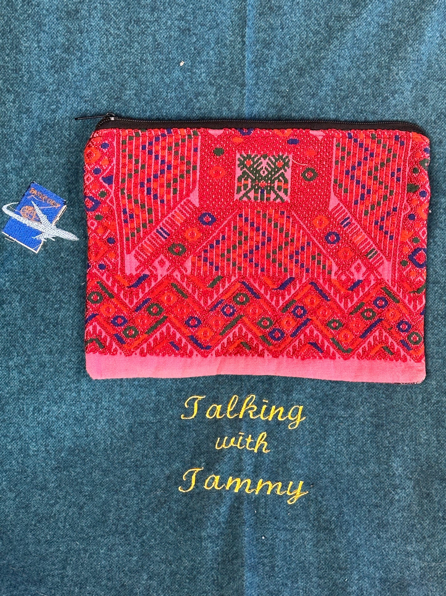 Large Guatemalan Textile Zipper Pouch