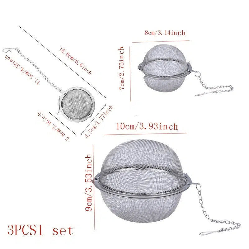 1 Pot of Tea Stainless Steel Ball Infusers with Charms