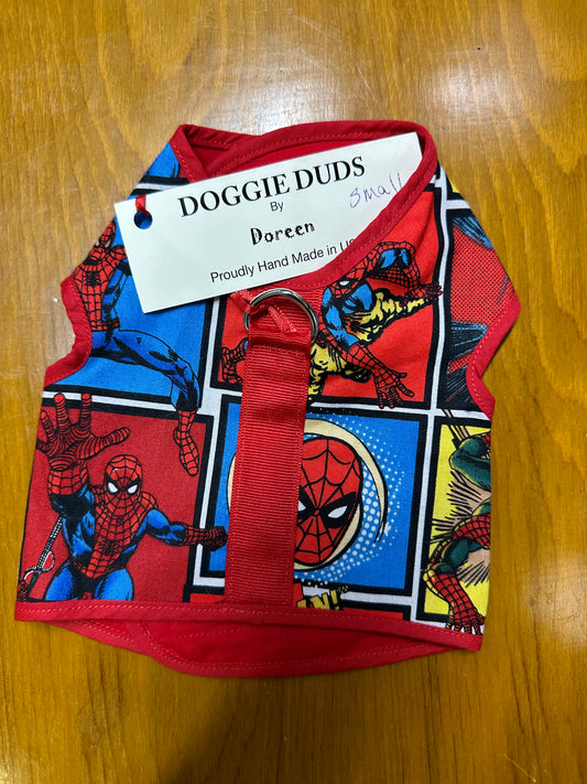 Small Dog Harness Spiderman